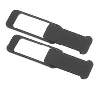 Cache Caméra Ordinateur Portable, Obturateur Webcam ABS Noir, 2 Pièces | Adhésif Fort, sans Résidu, Protège L’objectif Avant la Saleté, Lot de Deux, pour Ordinateur