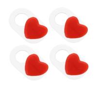 Cache-caméra pour Tablette et Ordinateur, Motif Cœur, Abs, Rouge, 4pcs