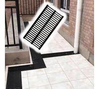 Cache-canalisations d'extérieur, grilles d'égout amovibles pour balcons, cuisine et garage, grille de fossé tempête, 30 x 2 cm