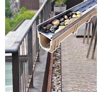 Cache-canalisations d'extérieur - Grilles pavées pour systèmes de drainage de l'eau de pluie, terrasses, balcons, jardins - Kit de plaques de grille pour fossé tempête