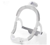 Cache-ceinture en satin compatible avec DreamWear ou ResMed AirFit - Ensemble de couvre-chef en satin soyeux pour réduire les taches rouges - Gris clair