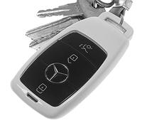 Cache-clefs de Voiture Coque Rigide Key Couverture Rigide Case Voiture Blanche à la Voiture pour Mercedes-Benz W213 C238 S213