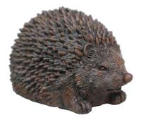 Cache-clés de rechange en résine en forme de hérisson 4, 5 x 3, 2 x 2, 8 pouces, porte-clés caché décoratif résistant aux intempéries pour cour extérieure, jardin, patio, rangement secret mignon