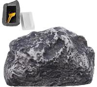 Cache-clés en pierre avec compartiment secret, fausse pierre qui ressemble à une véritable pierre coffre-fort extérieur, cachette de clés pour l'extérieur