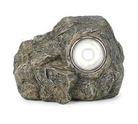 Cache-clés solaire d'extérieur en forme de pierre, avec un design réaliste peint à la main. Étanche, il est idéal pour décorer votre jardin ou votre terrasse.