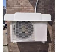 Cache Clim Interieur Mural Cache Climatiseur Extérieur Couvercle De Climatiseur De Pompe À Chaleur, Convient Aux Mini Pompes À Chaleur Split Avec Fil Coupe-vent (Color : White, Size : 95 * 43cm)
