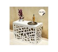 Cache climatisation - Amazonian - Aluminium - Beige RAL9001 - Taille médium - Moyen L 110 x H 80 x P 55 cm