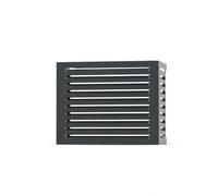 Cache Climatisation Extérieur S Gris Anthracite - Acier Galvanisé Anti-Rouille - Protection Unité Extérieure Clim et Pompe à Chaleur - 90x70x46-52cm - Ventilé Résistant