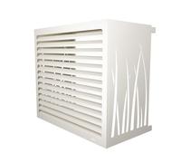 Cache climatiseur DECOAirco Blanc crème - Taille L (H100, L110, P60-75cm)