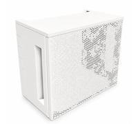 Cache climatiseur en alu thermolaqué T1 baroque H80xL100xP54cm blanc