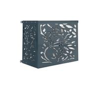 IDMarket - Cache climatiseur en métal gris anthracite LIS protection unité extérieur 95 x 50 x 80 cm