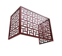 Cache Climatiseur Exterieur Alliage D'aluminium Support de Climatiseur Couverture de Climatiseur pour Clôture Extérieur Pas Facilement Déformé Facile Nettoyer (Size : 99 * 50 * 66.5cm)