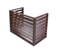 Cache Climatiseur Exterieur Aluminium, Clôture de Climatiseur pour Unités Extérieures, Support de Climatiseur à Persiennes, étanche à la Poussière Et à L'eau, Adaptée aux Jardins, Balcons, Murs (Colo
