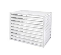 Cache Climatiseur Exterieur Aluminium, Clôture de Climatiseur pour Unités Extérieures, Support de Climatiseur à Persiennes, étanche à la Poussière Et à L'eau, Adaptée aux Jardins, Balcons, Murs (Colo