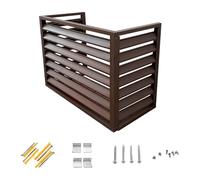 Cache Climatiseur Exterieur Aluminium, Clôture de Confidentialité pour Climatiseur, Support de Climatiseur à Persiennes, Caisson Anti Bruit Pompe à Chaleur, Adapté à la Cour et à L'extérieur (Color :