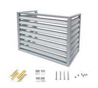 Cache Climatiseur Exterieur Aluminium, Clôture de Confidentialité pour Climatiseur, Support de Climatiseur à Persiennes, Caisson Anti Bruit Pompe à Chaleur, Adapté à la Cour et à L'extérieur (Color :