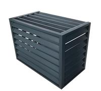 Cache climatiseur exterieur aluminium,couverture ac pour l'extérieur,écran décoratif de clôture de confidentialité pour climatiseur,adapté aux cours extérieures,balcons,zones résidentielles ( Color :