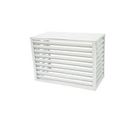 Cache climatiseur Exterieur aluminium, Couverture De Climatisation Extérieure, cache climatiseur, Étanche À La Poussière Et À L'eau , Convient aux unites de climatization externes ( Color : White flat