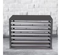 Cache climatiseur Exterieur aluminium, Couverture De Climatisation Extérieure, cache climatiseur, Étanche À La Poussière Et À L'eau , Convient aux unites de climatization externes ( Color : Gray flat