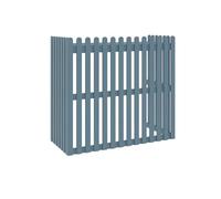 Cache Climatiseur Exterieur Bois Support De Climatiseur Clôture Persienne Climatisation Porte-Fleurs Cache De Protection Pour Climatisation (Color : Blue, Size : 85 * 35 * 80cm)