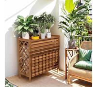Cache Climatiseur Exterieur Bois Support De Fleur Extérieur Bois Massif Housse Climatiseur Extérieur Grande Clôture Décorative Cache Clim Extérieur Cache Pompe A Chaleur Extérieur Pour Jardin Balcon(1