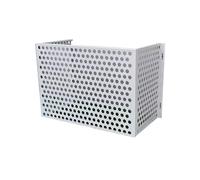 Cache Climatiseur Exterieur Cache Climatiseur Exterieur Aluminium Cache Clim Interieur Mural Cache Pompe À Chaleur Extérieur, Anti-poussière Et Étanche, Blanc ( Color : White , Size : 99*50*66.5CM_A )