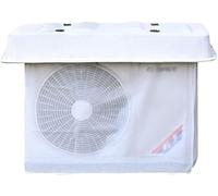 Cache climatiseur exterieur Couvercles de climatiseur pour unités extérieures, couvercle supérieur et couvercle en maille Couvercle central de protection des feuilles AC pour compresseur extérieur to