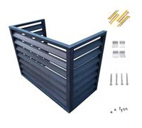 Cache Climatiseur Exterieur, Ecrans de Poubelle pour L'extérieur, pour L'extérieur, les Appartements, les Sols Publics, les Jardins(Gray,110cm/42in)