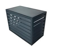 Cache Climatiseur Extérieur En Alliage D'aluminium Étagère De Support Protection Solaire Couvre Des Clôtures D'écran De Confidentialité De Stand (Color : Gray, Size : 110 * 60 * 80cm)