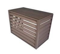 Cache Climatiseur Extérieur En Alliage D'aluminium Étagère De Support Protection Solaire Couvre Des Clôtures D'écran De Confidentialité De Stand (Color : Brown, Size : 100 * 50 * 70cm)