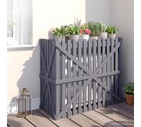 Cache Climatiseur Exterieur En Bois- Montage Facile, Support Clôture Décoratif Résistant Aux Intempéries Ventilation/Protection Solaire/Protection Contre La Pluie (Color : B, Size : 120 * 60 * 105cm