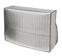 Cache Climatiseur Extérieur, Housse Climatiseur Extérieur, Matériau de Protection a 5 Couches, Imperméable et Coupe Vent, Double Fixation(94x36x68CM/37x14x27IN)