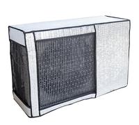 Cache Climatiseur Exterieur, Protege Moteur Clim, Conception a Couverture Intégrale, Isolation Thermique a 5 Couches, Imperméable(94x68x36CM/37x27x14IN)