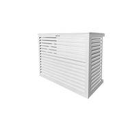 Decoclim Habillage groupe extérieur cache-clim Aluminium Blanc Taille L