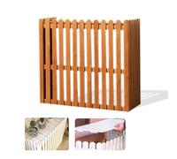 Cache Climatiseur Pour Intérieur Extérieur Support De Climatiseur En Bois Support De Fleur Mobile Stores De Coque De Rack De Climatisation (Color : Orange, Size : 85x35x84cm)