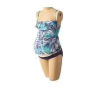 cache coeur maternité femme de couleur bleu