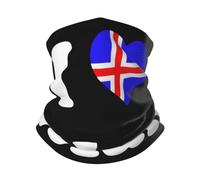 Cache-Col Amour D'Islande Tube Bandeaux Ultra-Douce Écharpe Tube Séchage Rapide Bandeau Magique, pour Homme, Cyclisme, Vélo, Extérieur, 26x30cm