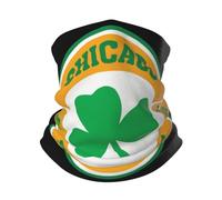Cache-Col Chicago South Side Irish Décoration Faciale Élastique Protection du Visage Ultra-Douce Tube Bandeaux, pour Ski, Adulte, Cyclisme, Vélo, 26x30cm