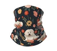 Cache-Col Chien De Race Grand Pyrénéen Décoration Faciale Étanche À La Poussière Bandeau Magique Multi-Usage Headwrap, pour Cyclisme, Vélo, Moto, Adulte, 26x30cm