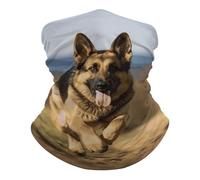 Cache-Col Chien Mignon Qui Court Écharpe Tube Multi-Usage Écharpe Demi-Visage Ultra-Douce Echarpe Gaiter, pour Yoga, Randonnée, Sports, Homme, 26x30cm