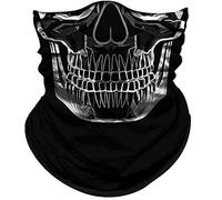 Cache-Col Crâne À Ligne Blanche Gaiter Séchage Rapide Multi-Usage Couvre-Chef, pour Cyclisme, Adulte, Extérieur, Moto, 26x30cm