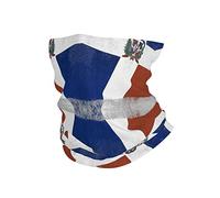 Cache-Col Drapeau Rétro De La République Dominicaine Bandana Ultra-Douce Bandeau Magique Unisexe Décoration Faciale, pour Moto, Extérieur, Vélo, Cyclisme, 26x30cm