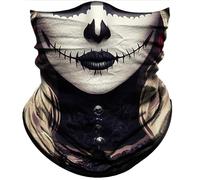 Cache-Col Femmes Blanc Noir Lèvre Nez Écharpe Tube Séchage Rapide Ultra-Douce Balaclava, pour Yoga, Extérieur, Course À Pied, Adulte, 26x30cm