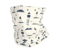 Cache-Col Impression vintage d'ancre de phare Balaclava Extérieur 25x50cm