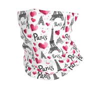 Cache-Col Imprimé Tour Eiffel Amour Tube Bandeaux Jogging 25x50cm