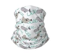 Cache-Col Joli Motif De Vie Marine Bandeau Magique Étanche À La Poussière Écharpe Tube Imprimé Headwrap, pour Cyclisme, Femme, Vélo, Adulte, 26x30cm
