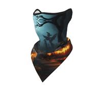 Cache-Col Lampe Champignon À Motif Manoir Balaclava Séchage Rapide Chapeaux Élastique Protection du Visage, pour Cyclisme, Vélo, Femme, Yoga, 24x51cm