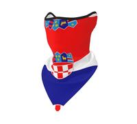Cache-Col Modèle De Drapeau De La République De Croatie Couvre-Chef Séchage Rapide Décoration Faciale Multi-Usage Bandeau Magique, pour Yoga, Course À Pied, Femme, Cyclisme, 24x51cm