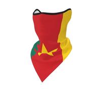 Cache-Col Motif du Drapeau du Cameroun Bandeau Magique Imprimé Tube Bandeaux Respirant Chapeaux, pour Jogging, Extérieur, Yoga, Randonnée, 24x51cm