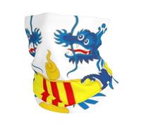Cache Col Multifonctionnel Sportif Elastique Motif République Du Vietnam (Sud-Vietnam) Embleme National Respirant Sechage Ultra Rapide Style Polyvalent Cagoule Velo Professionnelle